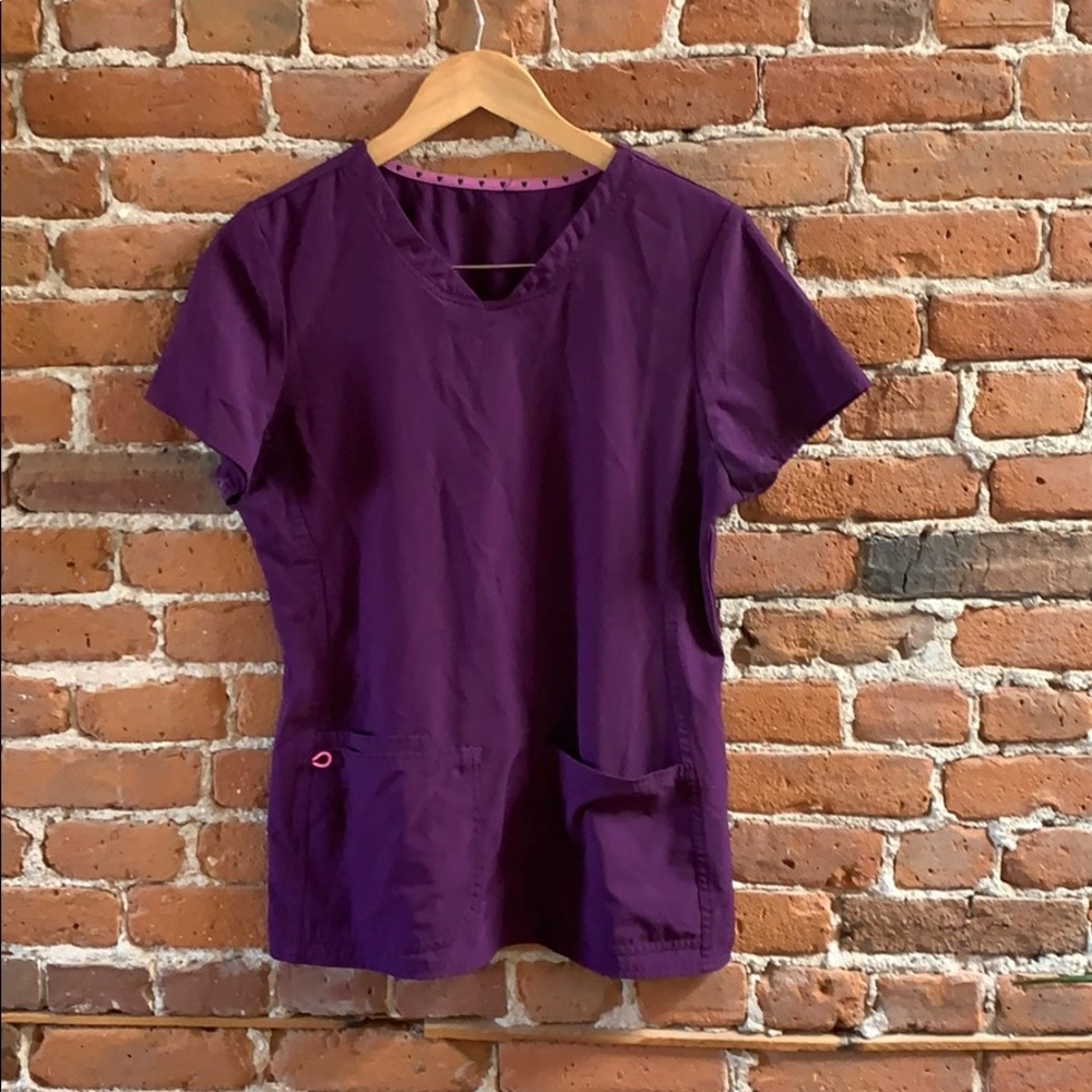 HeartSoul Purple Scrub Top